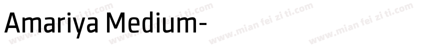 Amariya Medium字体转换
